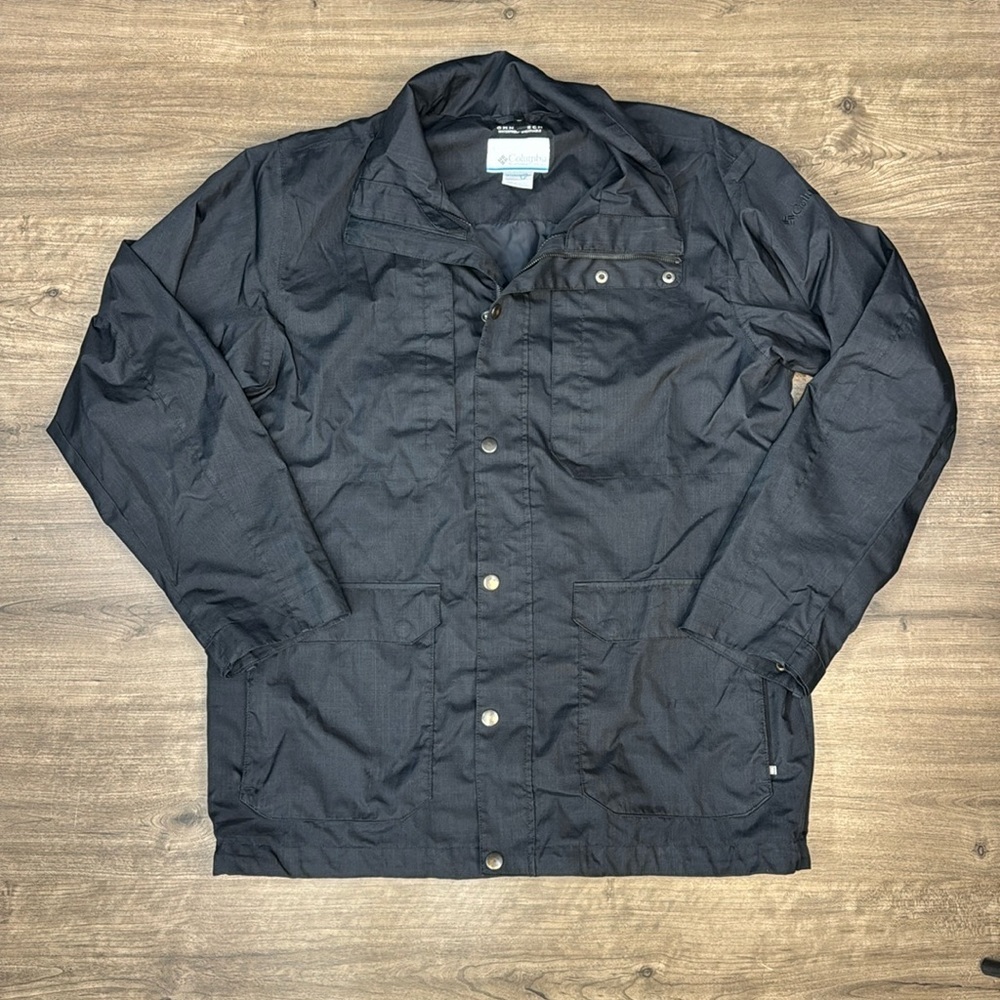 Columbia coat men's large Omni-tech Interchange winter coat waterproof black